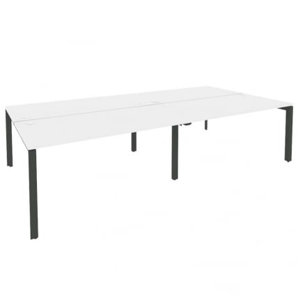 Рабочая станция на П-образном м/к ONIX O.MP-D.RS-4.4.8 Белый Бриллиант/Антрацит_0