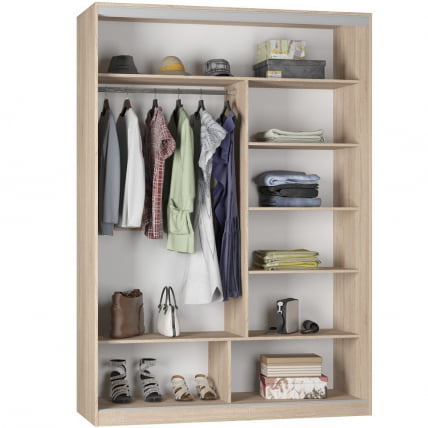 Шкаф-купе B-220х160х60-2(ЯАС-D10D10)_1