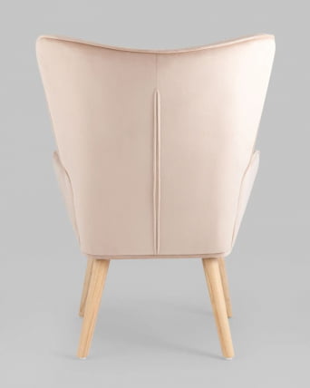 Кресло Хью велюр Бежевый_4