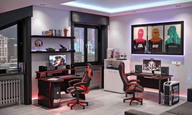 Компьютерный стол SKILL STG 1385 Металлик_2