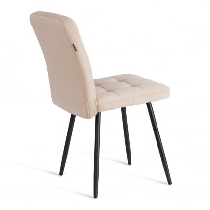 Стул обеденный Sweet LT, велюр, бежевый/черный, 7, 41х55х88 см_2