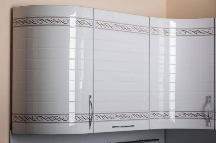 Шкаф кухонный окончание 320 радиусный Анастасия ЛД 017.321.000 Белый_1