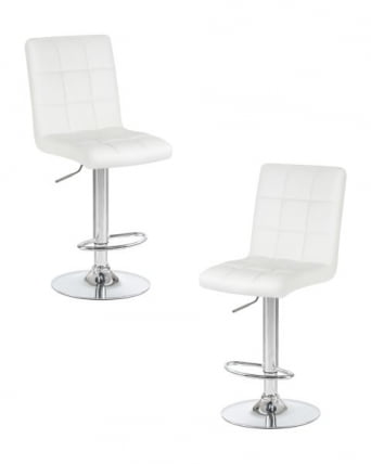 Стул барный DOBRIN KRUGER (белый) 2 шт_0