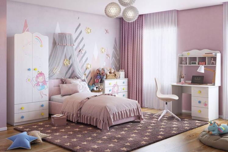 Шкаф комбинированный (с ящ. 2-створчатый) Чудо MDW-01 Белый рамух_5