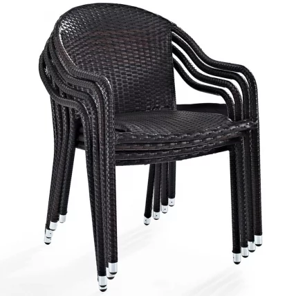 Плетеное кресло из искусственного ротанга AFM-318A-Brown_1