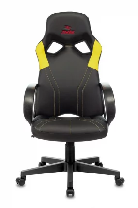 Геймерское кресло Бюрократ ZOMBIE RUNNER Черный-желтый_1