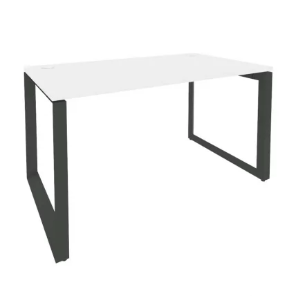 Стол рабочий на О-образном м/к ONIX O.MO-SP-3.8 Белый Бриллиант/Антрацит_0