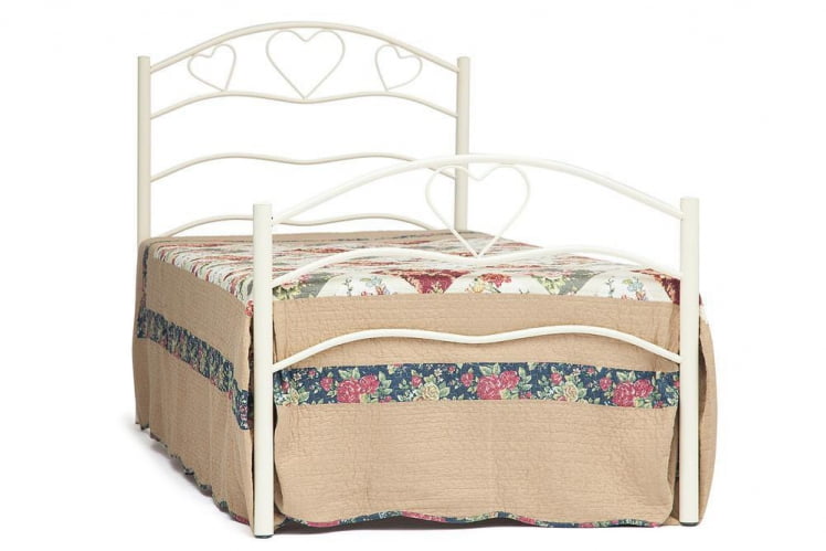 Кровать ROXIE 90*200 см (Single bed), белый (White)_0