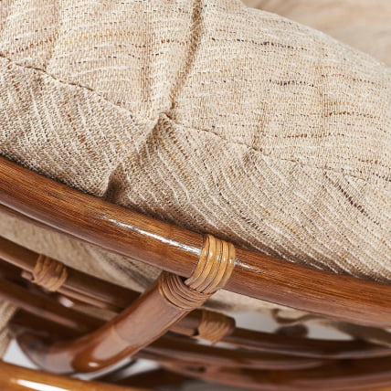 Кресло PAPASAN 23/01 W /с подушкой/ диаметр подушки 129 см, 115х101х104 см, Pecan (орех), ткань Старт_5