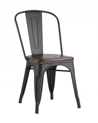 Стул TOLIX SOFT мягкий Черный матовый_0