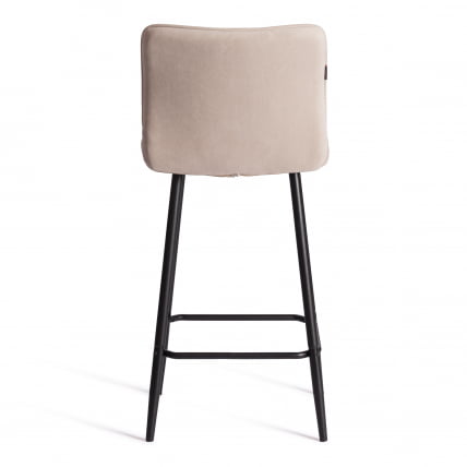 Полубарный стул Bari/Бари велюр, бежевый, 7, 42х55х99 см_3