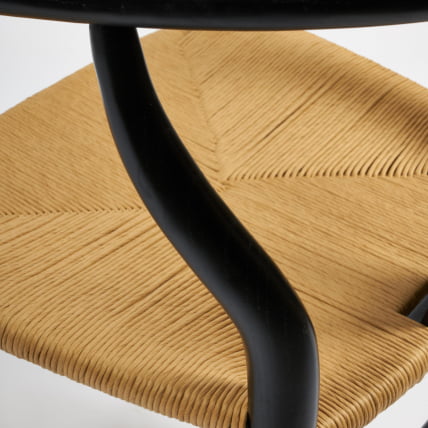 Стул WISHBONE (mod.CB2212) дерево вяз, 57*50.5*79.5, черный_4