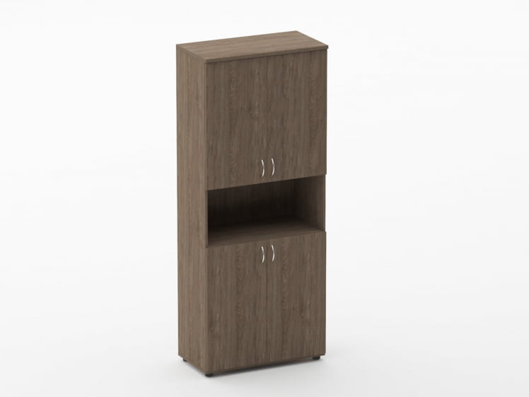 Шкаф высокий закрытый с нишей Twin 16.16.151 Дуб Верцаска_0