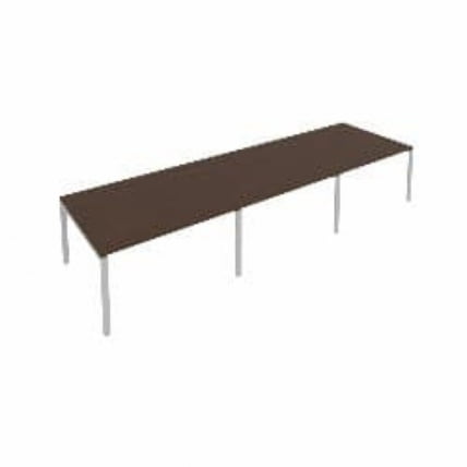 Переговорный стол (3 столешницы) Metal System Б.ПРГ-3.3 Венге/Серый_0