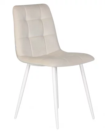Стул обеденный DOBRIN CHILLY (Кремовый Holland 05, основание белое)_1