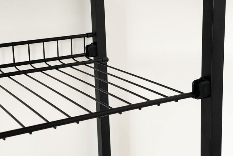 Обувница Краш LMN-13 черный муар/белое дерево_4