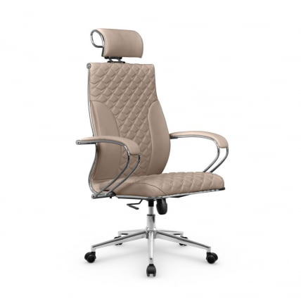 Кресло руководителя Metta L 2c 44C/K116 Infinity Easy Clean (MPES) Комплект 9 Темно-бежевое_0