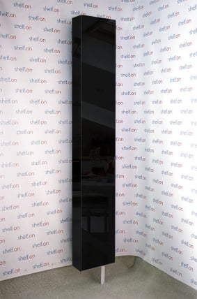 Поворотный шкаф в черном стекле Lupo Black Черный_1