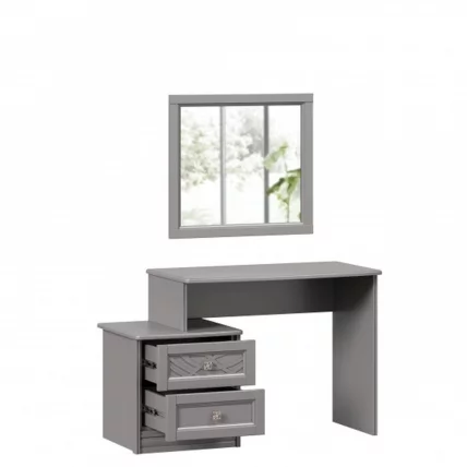 Столик туалетный Джулия с зеркалом Оникс серый_1