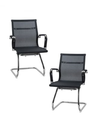 Офисное кресло для посетителей ДОБРИН CОДЙ МЕСХ (черный) 2 шт / DOBRIN CODY MESH_0