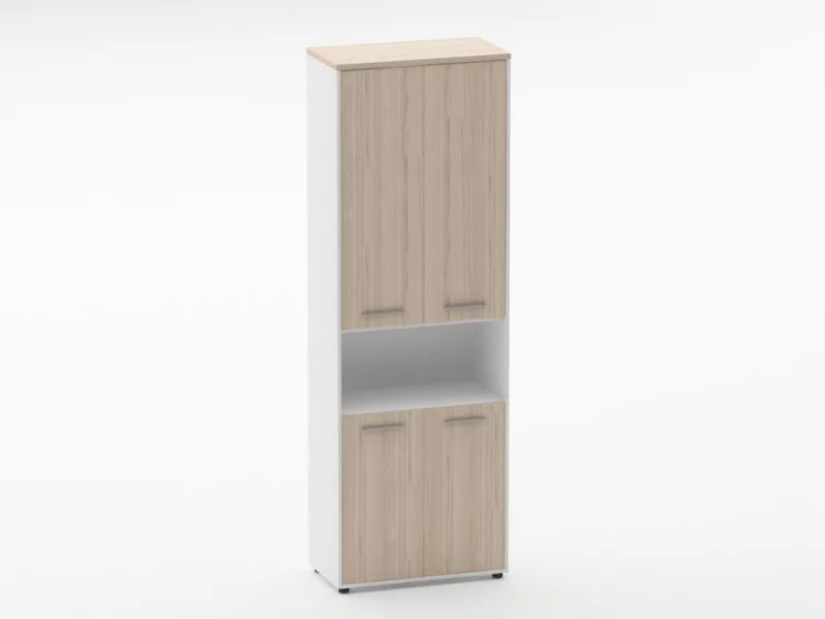 Шкаф 5 широкий закрытый, с нишей Deka 10.23.151 Туя/Белый_0