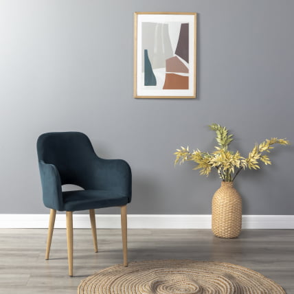 Кресло Ледгер К Диаг блуе/нат.дуб / Ledger Diag blue/нат.дуб_5