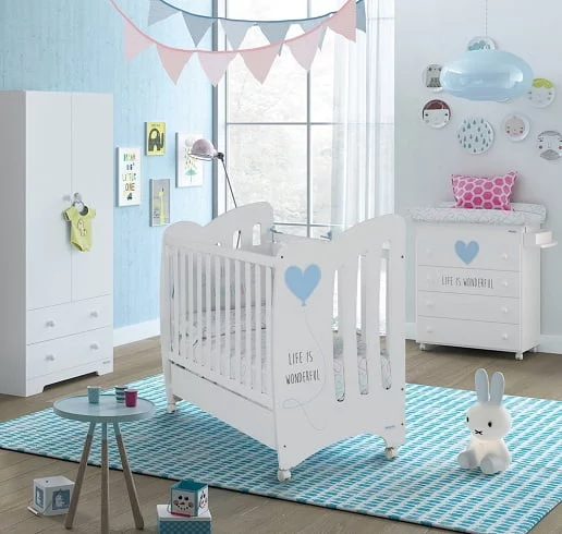 Кровать Micuna Wonderful 120x60 White/Blue_1