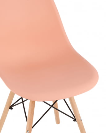 Стул Eames Style DSW персиковый (разборный каркас)_5