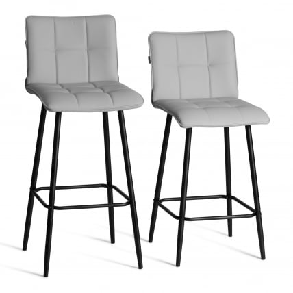 Полубарный стул Bari/Бари экокожа , бежевый, 42х55х99 см_14