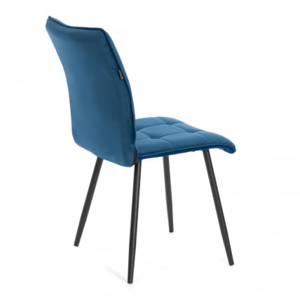 Стул обеденный Bari LT, велюр, Dark blue (темно-синий), 41х55х89 см_2