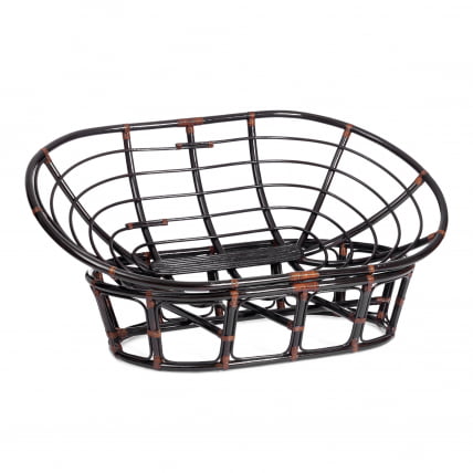 Диван MAMASAN/МАМАСАН 23/02 W /с подушкой/ 169х102х80 см, Antique brown, матрац 182х119 см, ткань серо-бежевая 3М 16/2_6