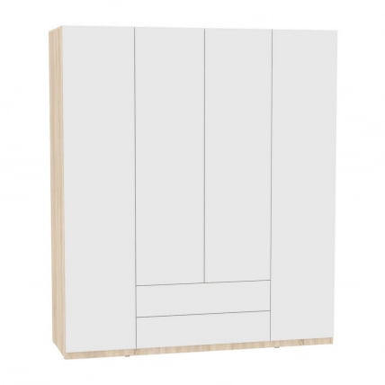 Шкаф распашный R-198х180х60-2-PO(ДСС-Белый)_0