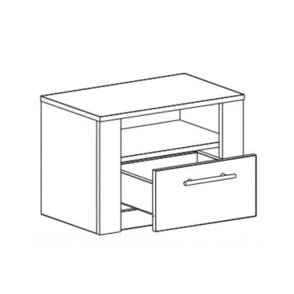 Тумба прикроватная Элана №6 Дуб сонома/Ель карпатская_1