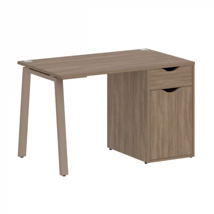 Стол письменный HOME OFFICE VR.SP-3-118.1.A Дуб Аризона/Мокко металл_0