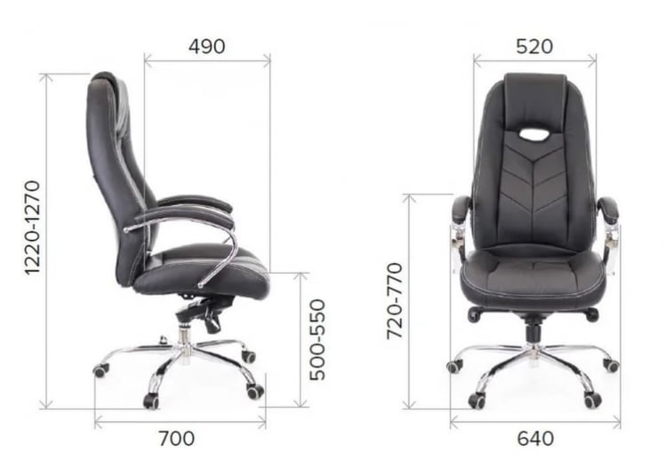 Кресло руководителя Drift M экокожа Серый_4