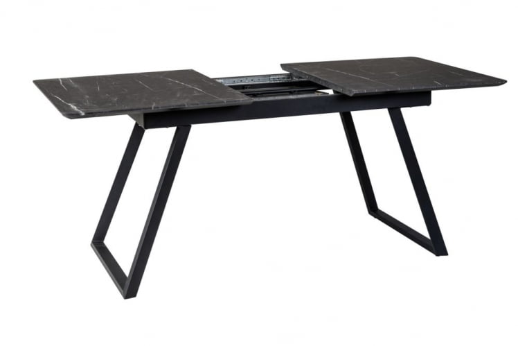 Стол Пеле раздвиж. 120-160 Темный мрамор/Бабочка_2