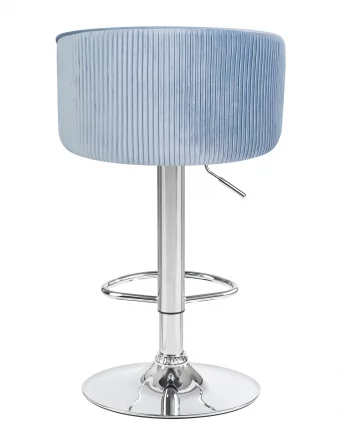 Стул барный DOBRIN DARCY Cеро-голубой велюр 1922-6_4