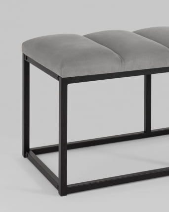 Банкетка Хостен 2 велюр Серый_3