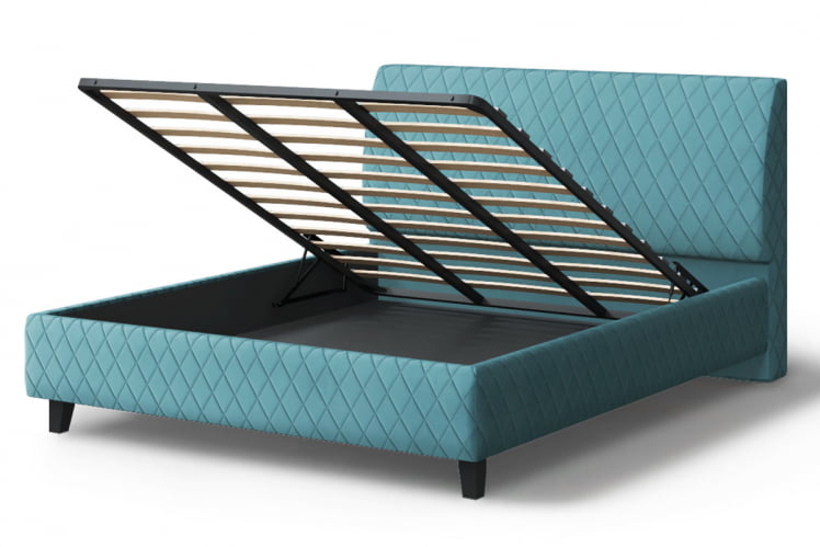 Кровать Хилтон, 2000 * 1600 мм, бирюзовый_3