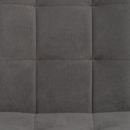 Стул обеденный Bari флок , 46х55х89, серый/черный, 29_6