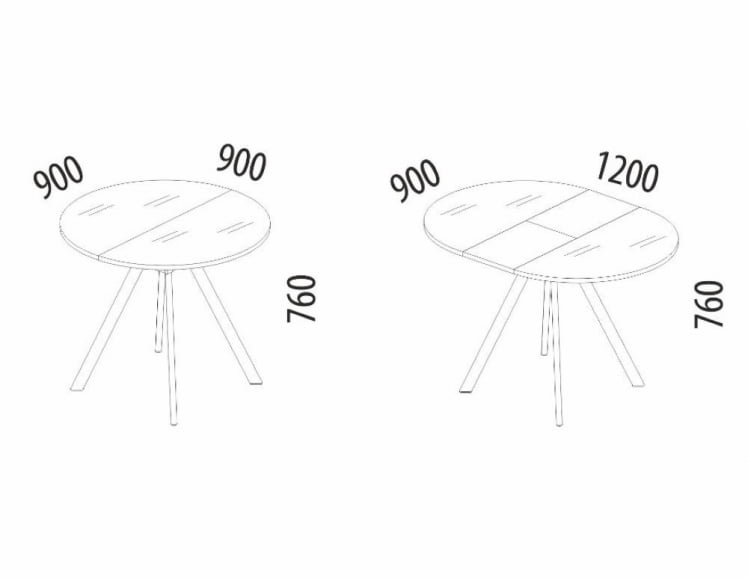Обеденный стол Орфей 51 (02) Мрамор бежевый_3