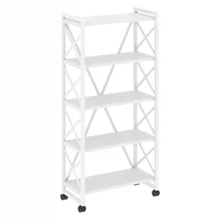 Стеллаж на колесных опорах - 5 полок LOFT VR.L-MST.K-5.8 Металл белый Белый Бриллиант_0