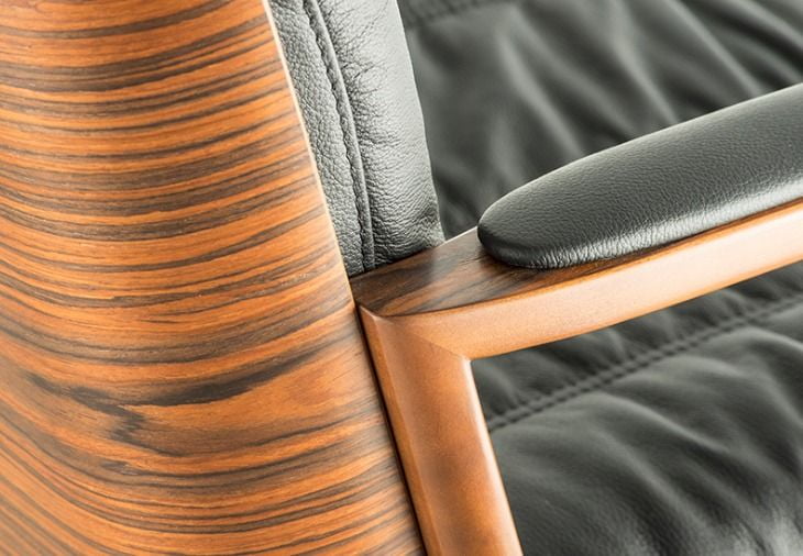 Кресло с высокой спинкой Бонн D100 Черное 107_5