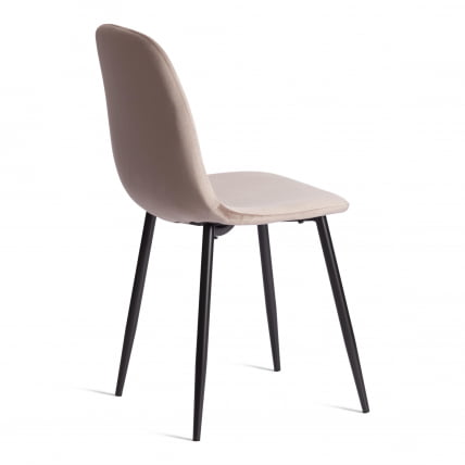 Стул BREEZE (mod. 4724) Велюр/металл , 44 х 53 х 87 см, Coffee (кофейный) HLR9 / черный_2