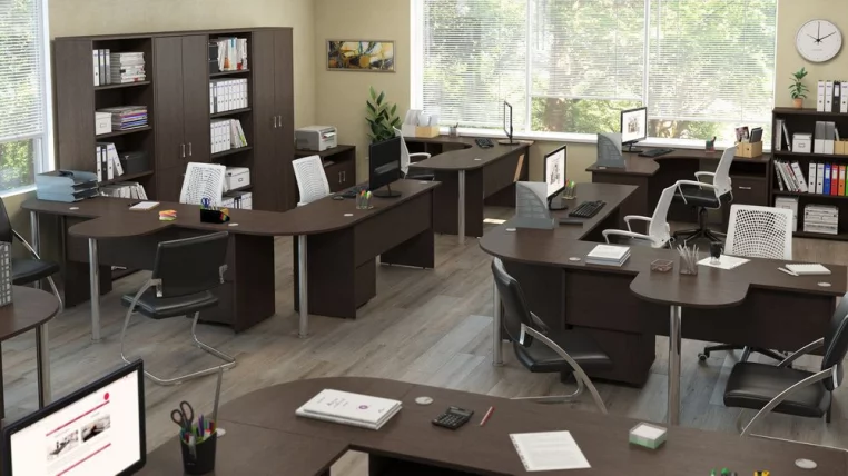 Стол эргономичный правый TRD29625301 Темный дуб_1