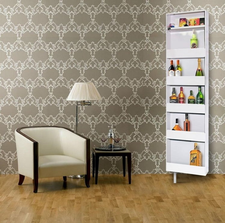 Поворотный зеркальный шкаф Drive SP Белый_2