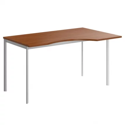 Стол эргономичный IMAGO-S CA-2S(L/R) орех французский алюминий_0