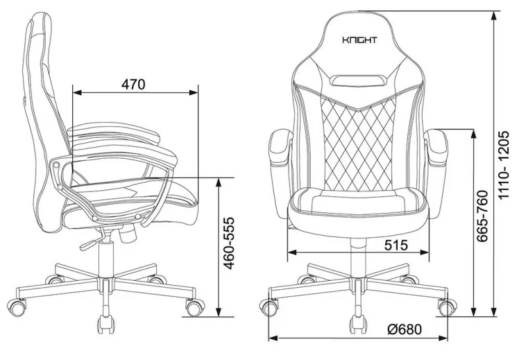 Кресло игровое Бюрократ VIKING 6 KNIGHT BL FABRIC Синий_12
