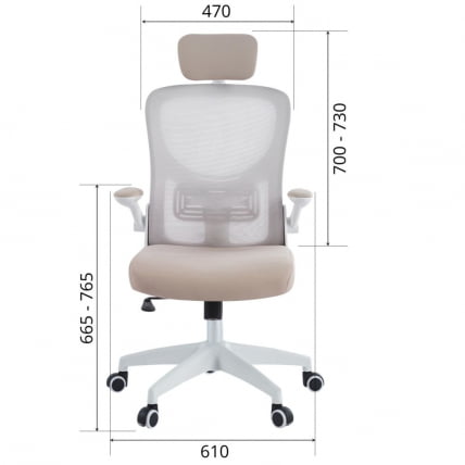 Кресло руководителя CHAIRMAN CH633 Бежевый_7