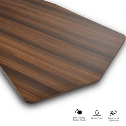 Стол компьютерный с электроприводом Eureka ERK-EDI-HTG-SW (Heptagon), орех_3